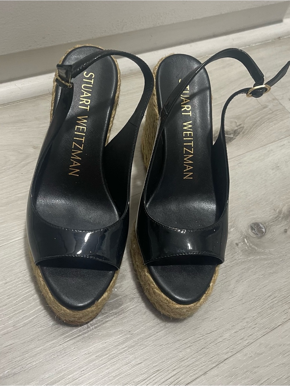 stuart weitzman Slingback Espadrille Wedge Size 7